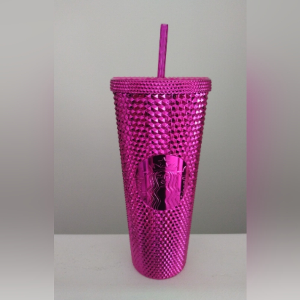 Starbucks 2022 Magenta Studded Tumbler